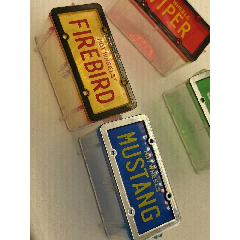 Vtg Hot Wheels 1996 License Plate Series Cuda Firebird Mustang Viper Set of 4